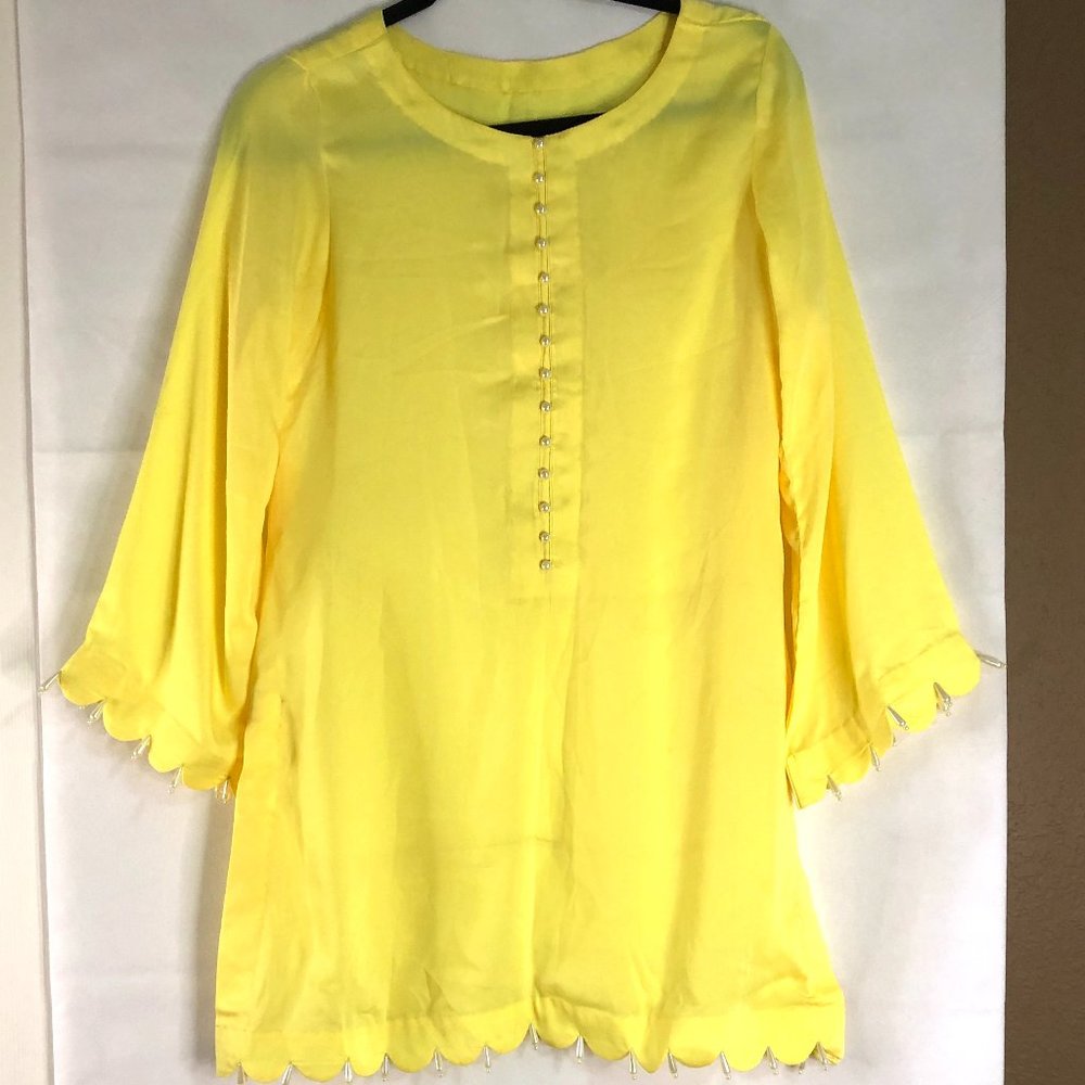 NEW Indian Pakistani Yellow Kurta